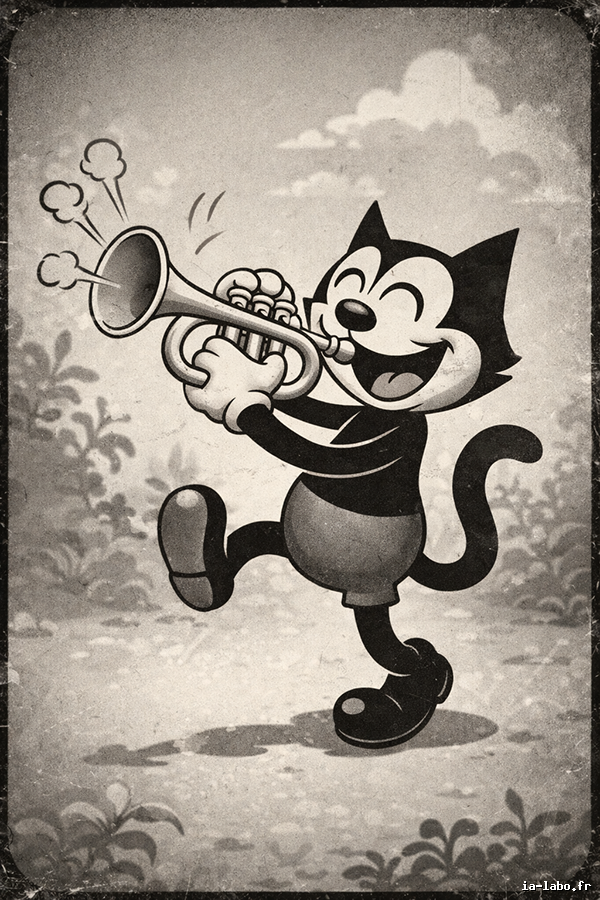3️⃣ Style Rubber Hose – Cartoon vintage