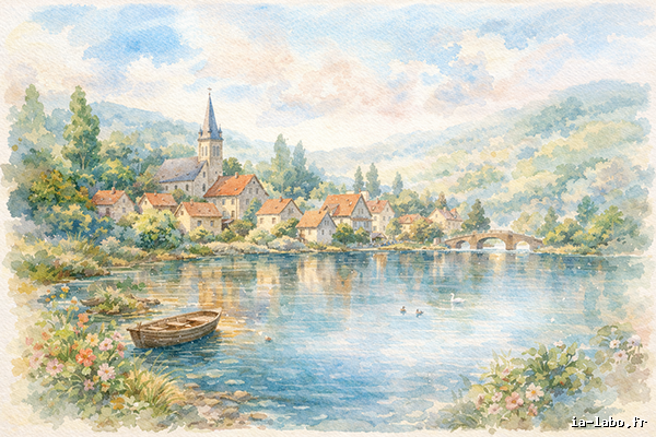 8️⃣ Style Aquarelle Artistique